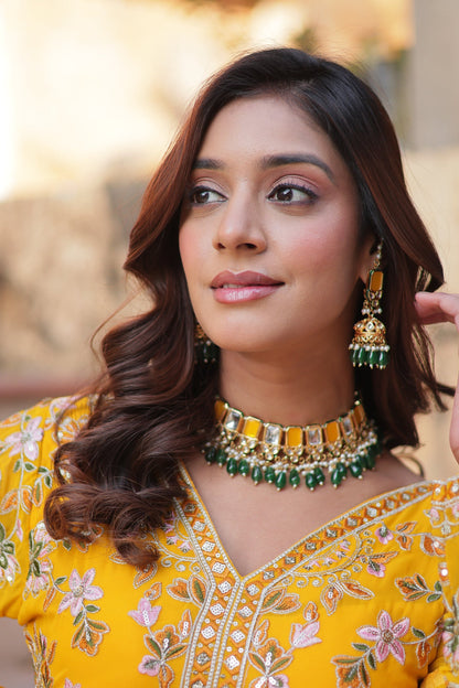 WEDDING SPECIAL FAUX BLOOMING ZARI SEQUINS EMBROIDERED GOWN WITH DUPATTA (WDN06) 01