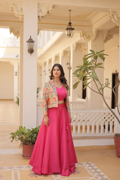 TILTON PREMIUM DESIGNER LEHENGA CHOLI WITH KOTI