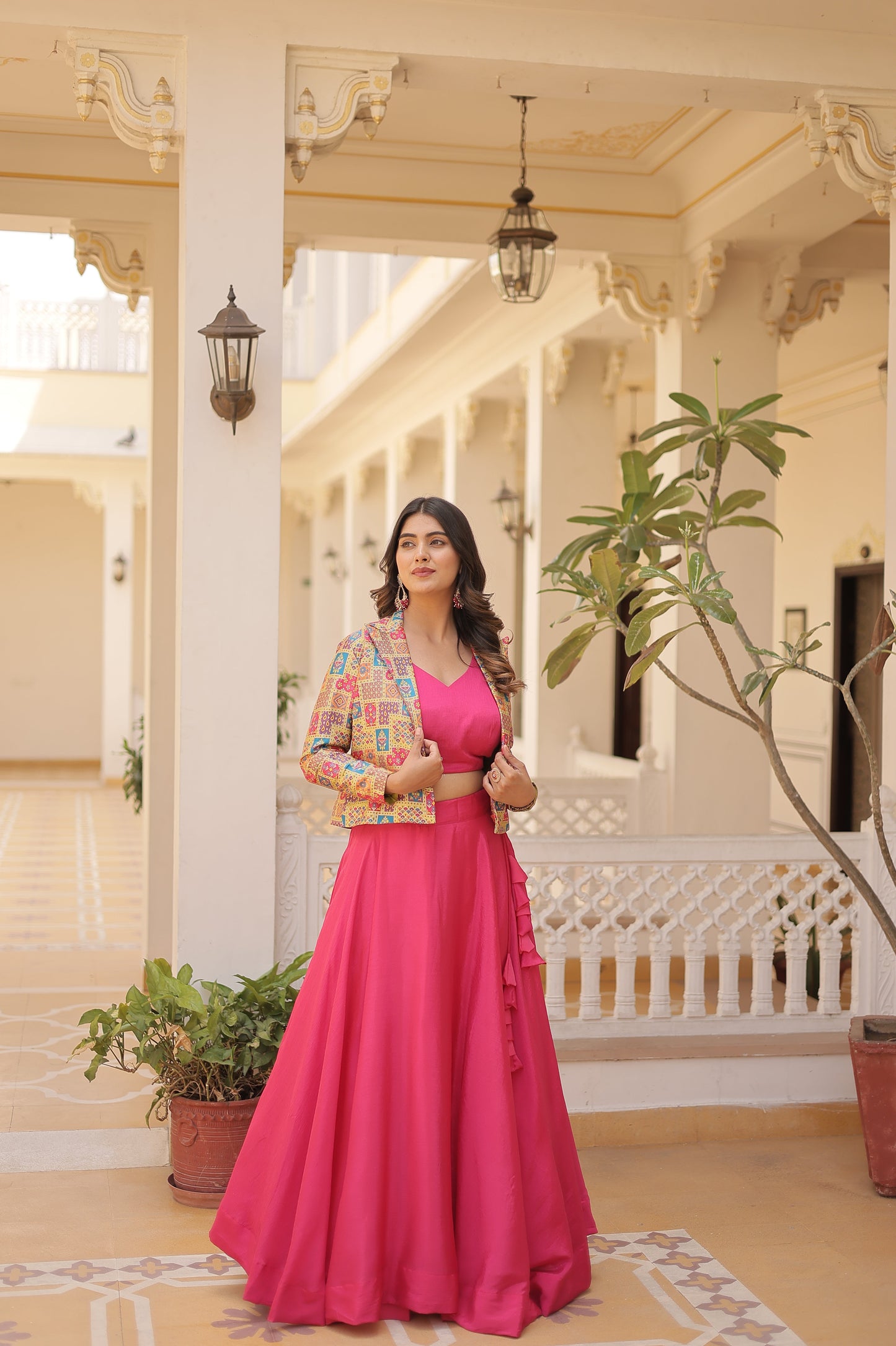 TILTON PREMIUM DESIGNER LEHENGA CHOLI WITH KOTI