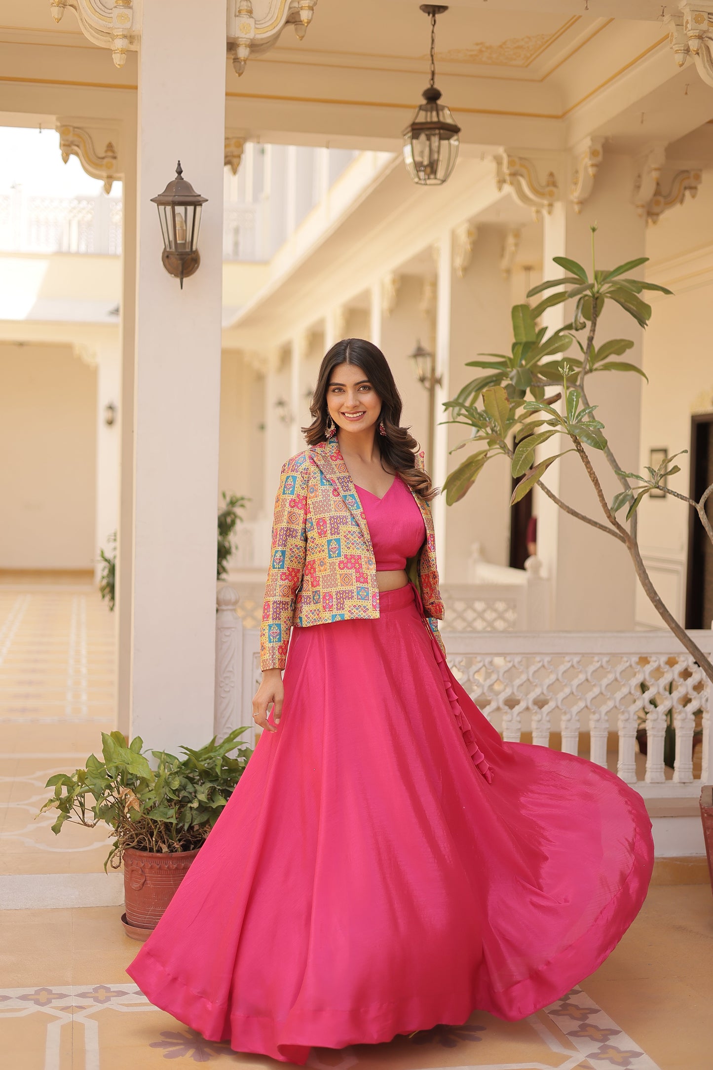 TILTON PREMIUM DESIGNER LEHENGA CHOLI WITH KOTI