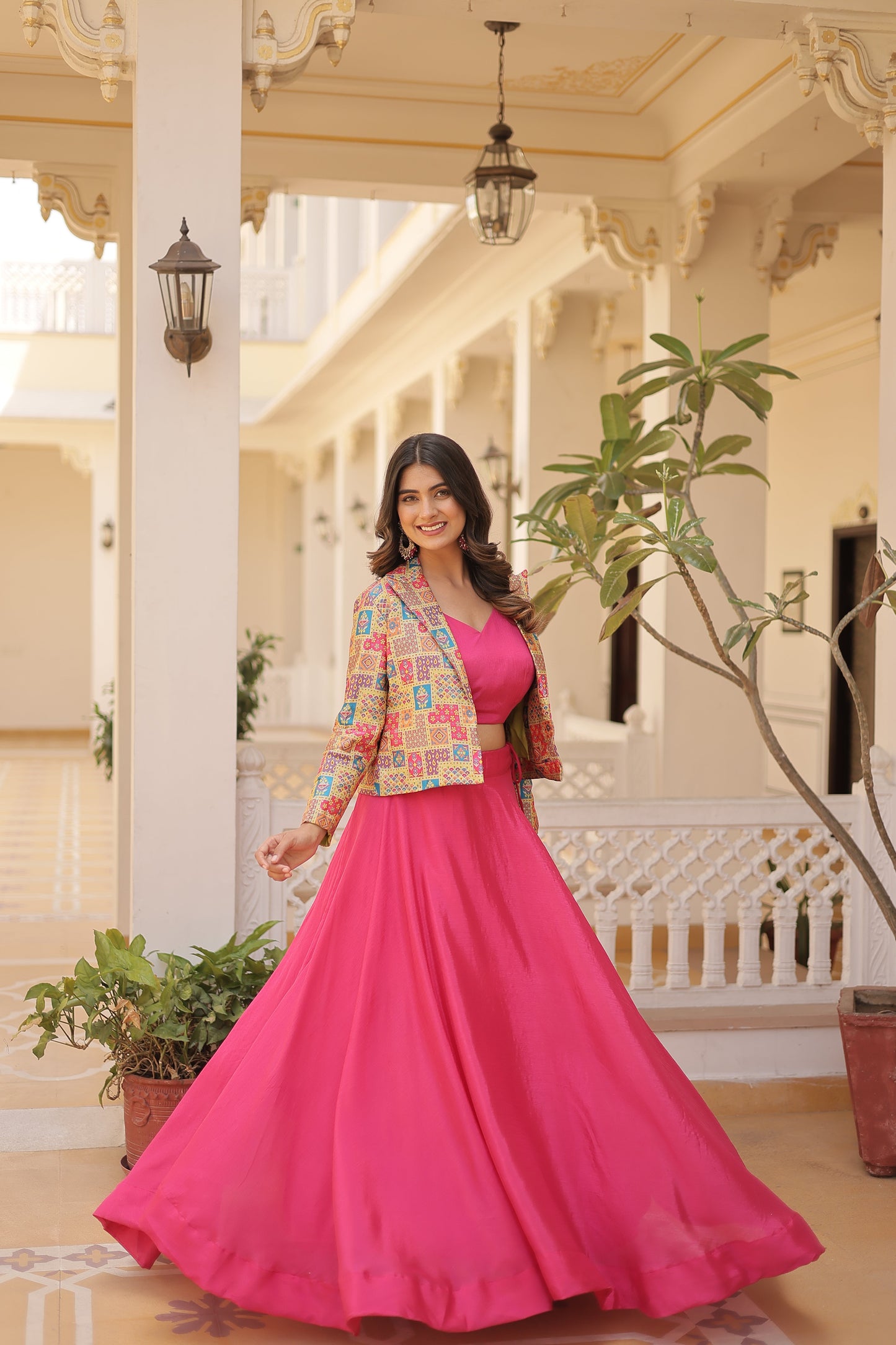 TILTON PREMIUM DESIGNER LEHENGA CHOLI WITH KOTI