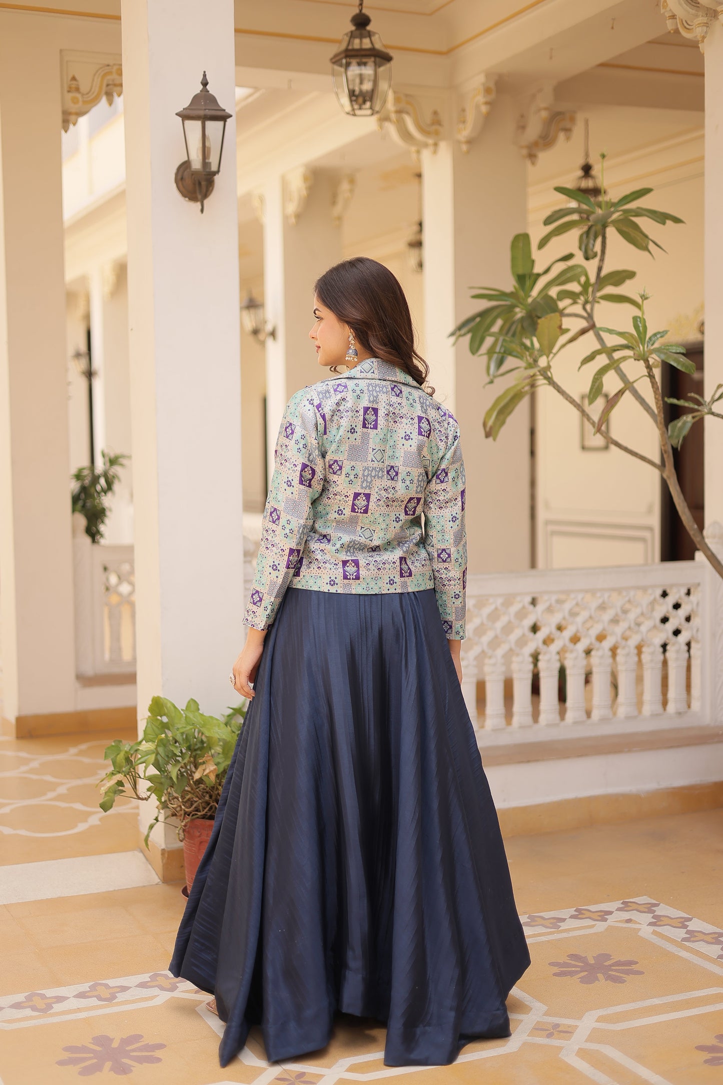 TILTON PREMIUM DESIGNER LEHENGA CHOLI WITH KOTI