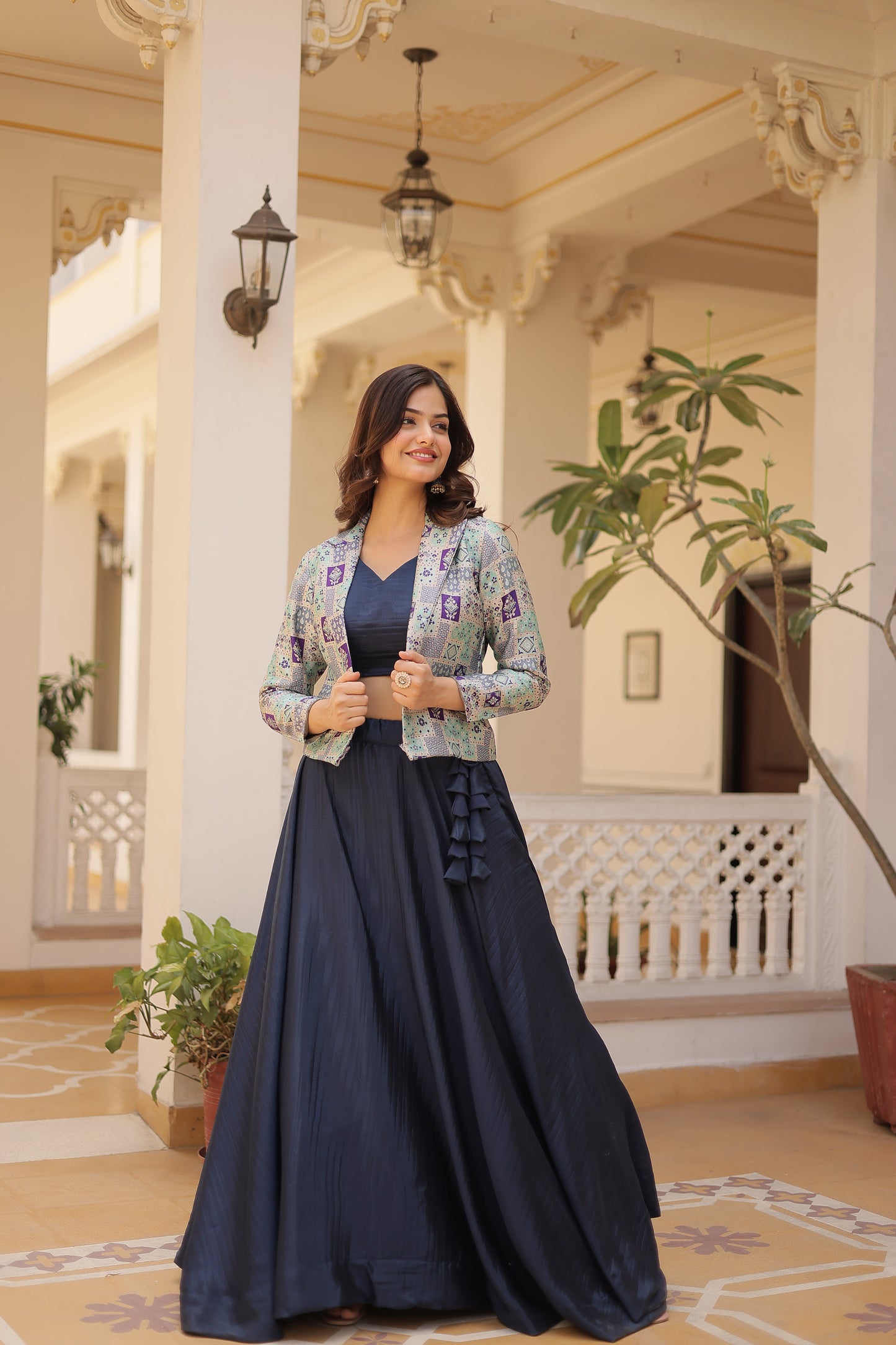 TILTON PREMIUM DESIGNER LEHENGA CHOLI WITH KOTI