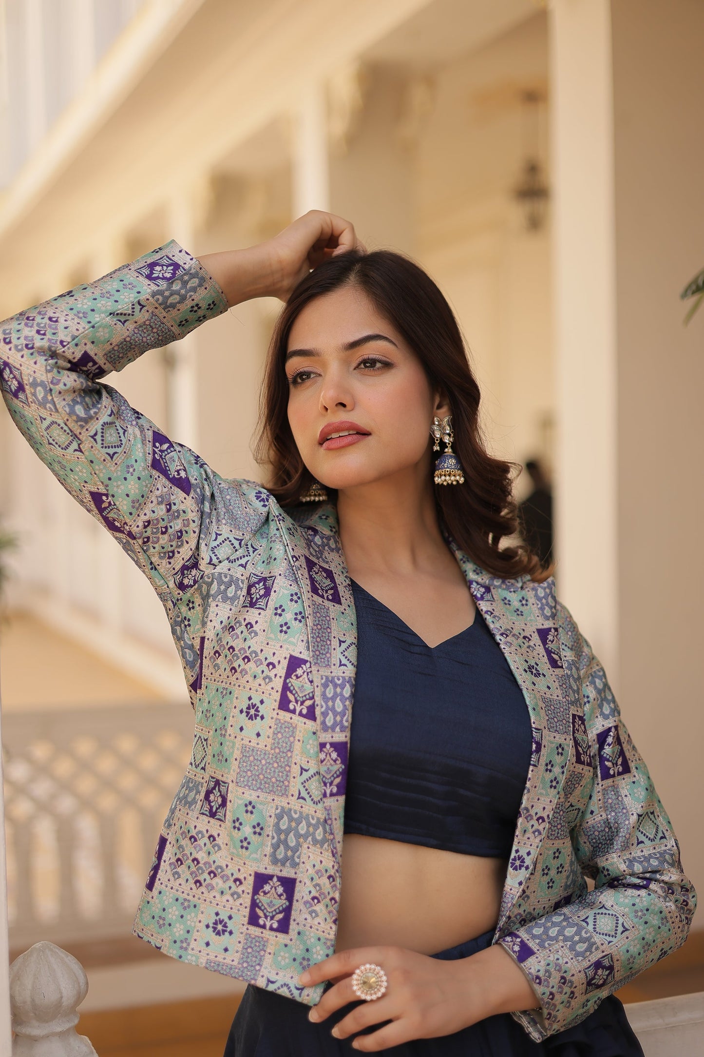 PREMIUM DESIGNER LEHENGA CHOLI WITH KOTI (WDN111) 01