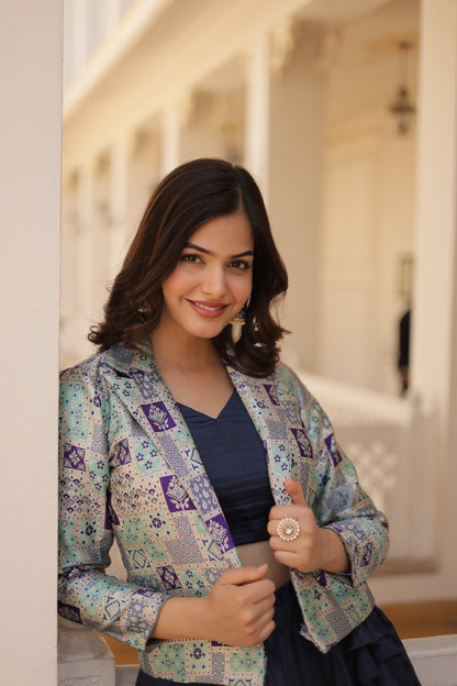 PREMIUM DESIGNER LEHENGA CHOLI WITH KOTI (WDN111) 01