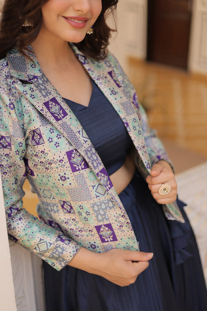 PREMIUM DESIGNER LEHENGA CHOLI WITH KOTI (WDN111) 01