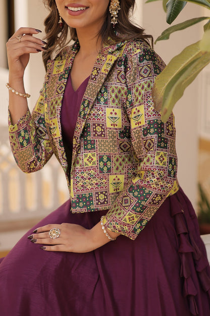 TILTON PREMIUM DESIGNER LEHENGA CHOLI WITH KOTI