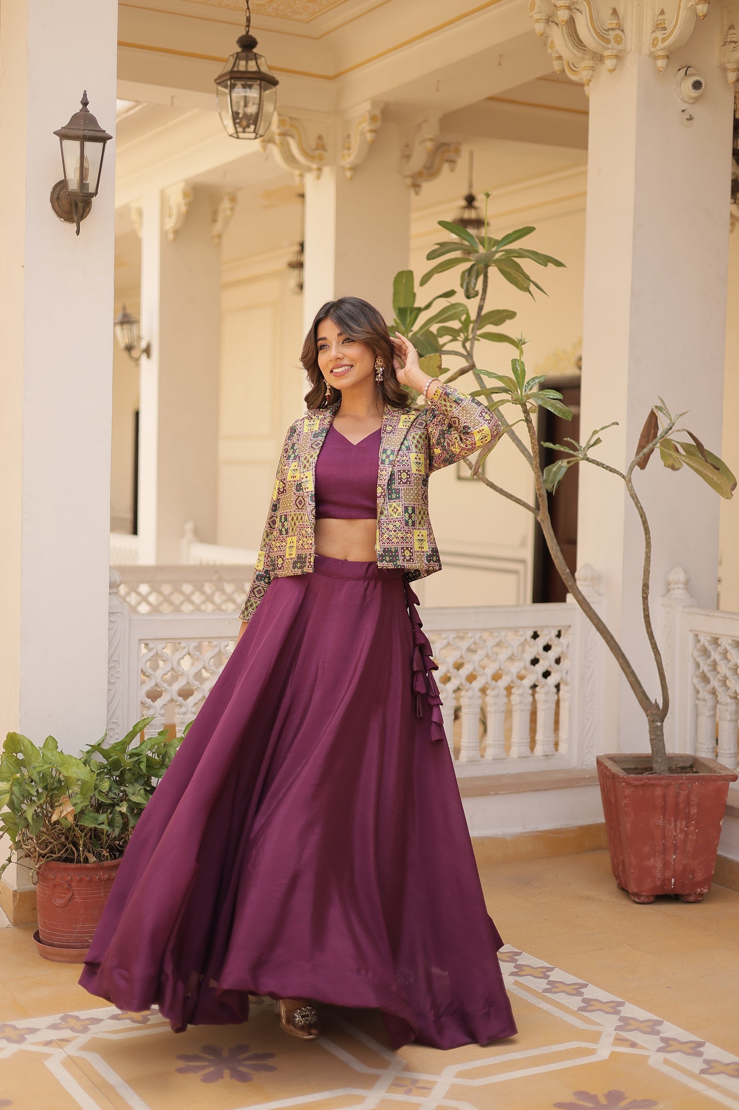 TILTON PREMIUM DESIGNER LEHENGA CHOLI WITH KOTI