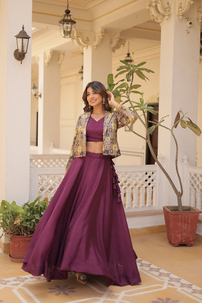 TILTON PREMIUM DESIGNER LEHENGA CHOLI WITH KOTI