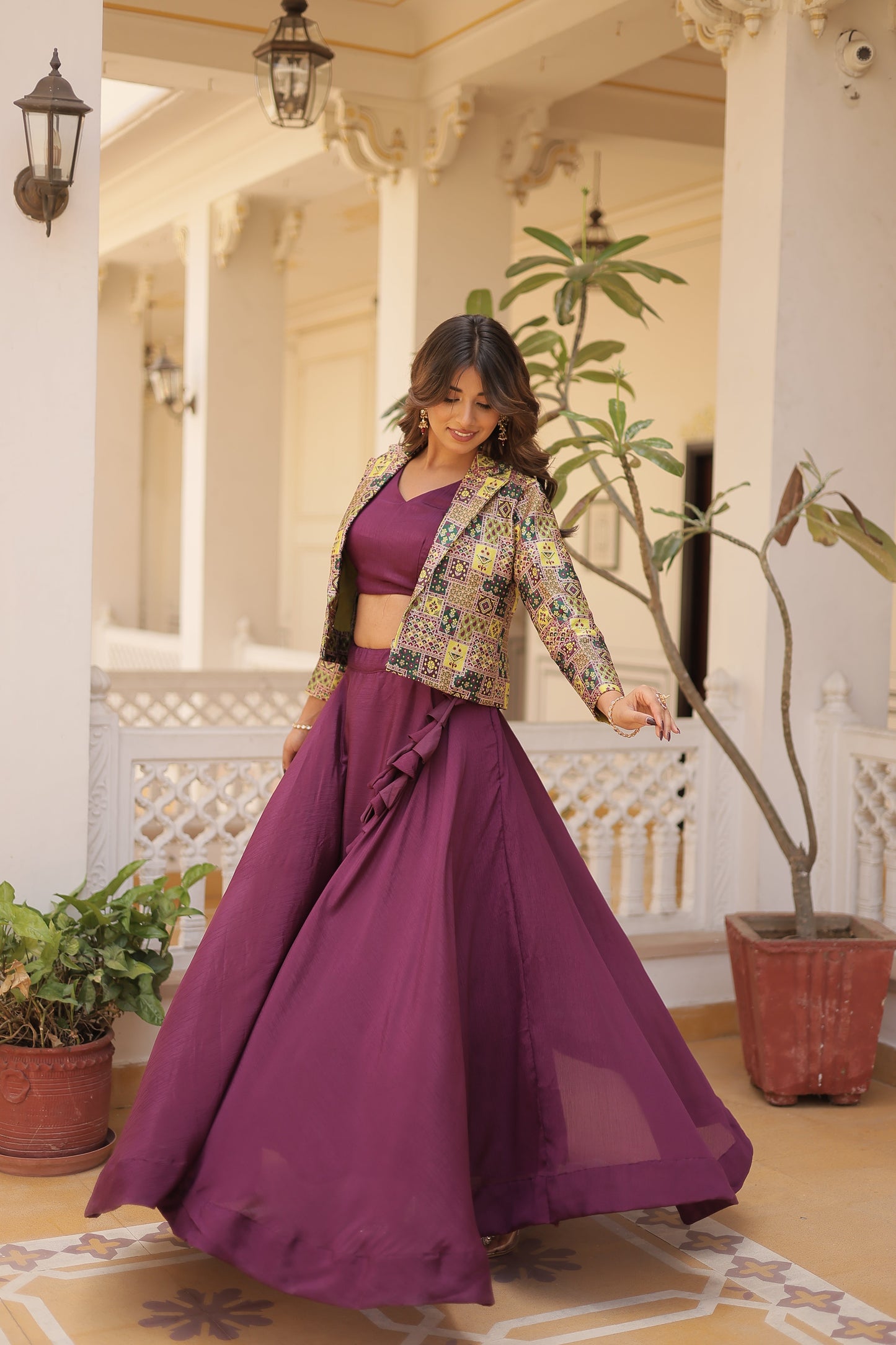 TILTON PREMIUM DESIGNER LEHENGA CHOLI WITH KOTI