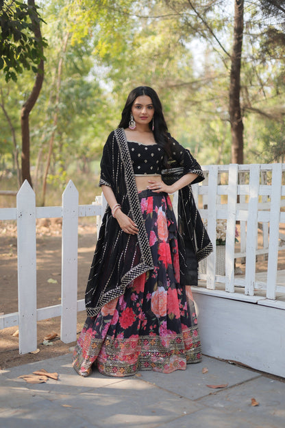 FESTIVE SPECIAL DIGITAL PRINTED LEHENGA SET (WDN105)