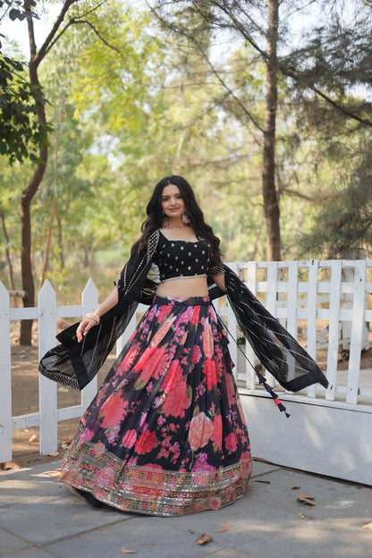 FESTIVE SPECIAL DIGITAL PRINTED LEHENGA SET (WDN105)