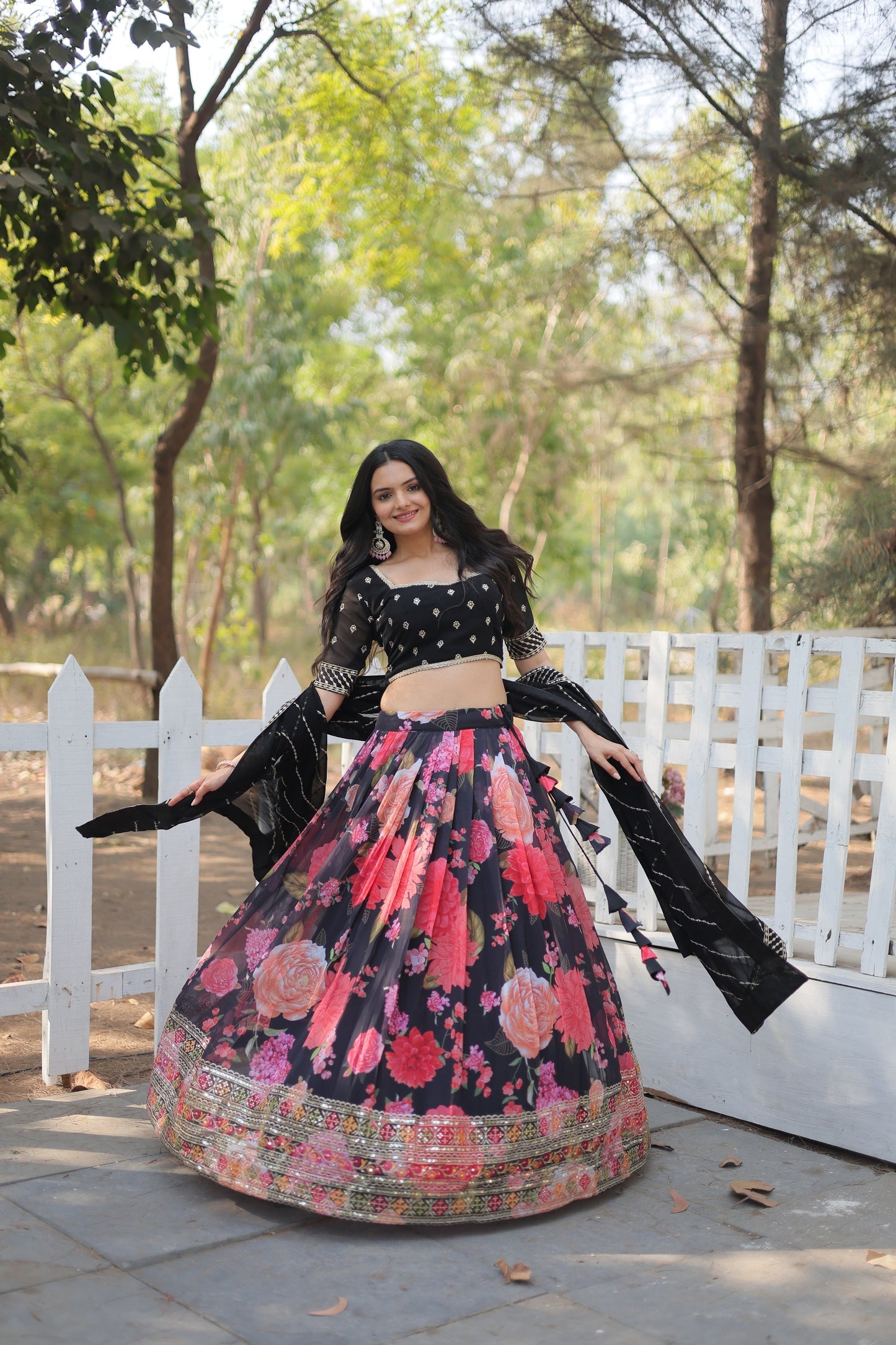 FESTIVE SPECIAL DIGITAL PRINTED LEHENGA SET (WDN105)