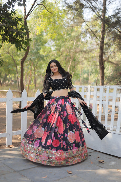 FESTIVE SPECIAL DIGITAL PRINTED LEHENGA SET (WDN105)
