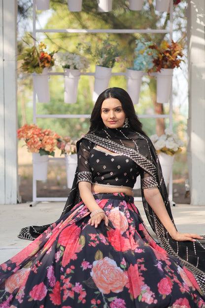 FESTIVE SPECIAL DIGITAL PRINTED LEHENGA SET (WDN105)