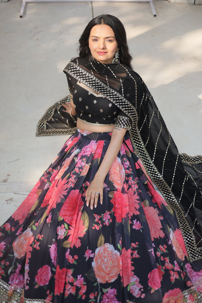 FESTIVE SPECIAL DIGITAL PRINTED LEHENGA SET (WDN105)