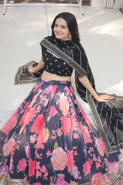 FESTIVE SPECIAL DIGITAL PRINTED LEHENGA SET (WDN105)