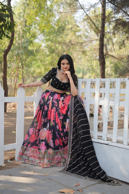FESTIVE SPECIAL DIGITAL PRINTED LEHENGA SET (WDN105)
