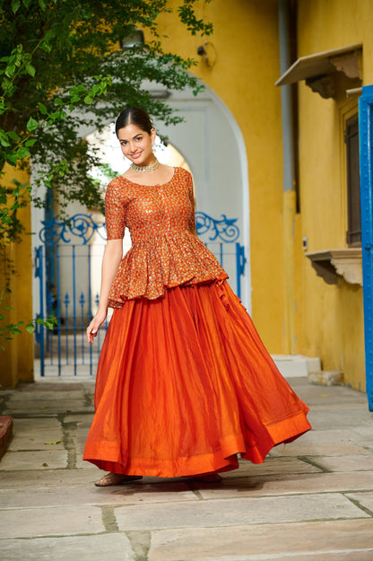 FESTIVAL SPECIAL FENDI EMBROIDERED LEHENGA CHOLI (WDN132)