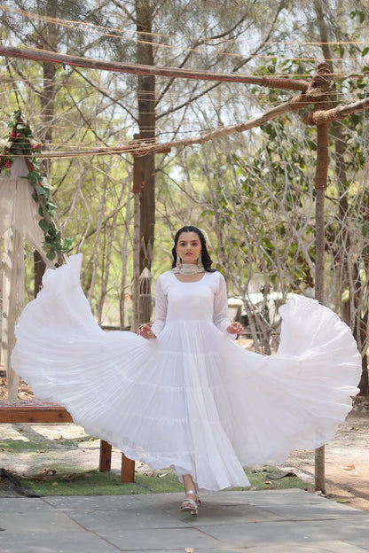 Desirable Women's gown Made With Faux Blooming Fabrics and Designer Embroidered Dupatta(WD16) (03)