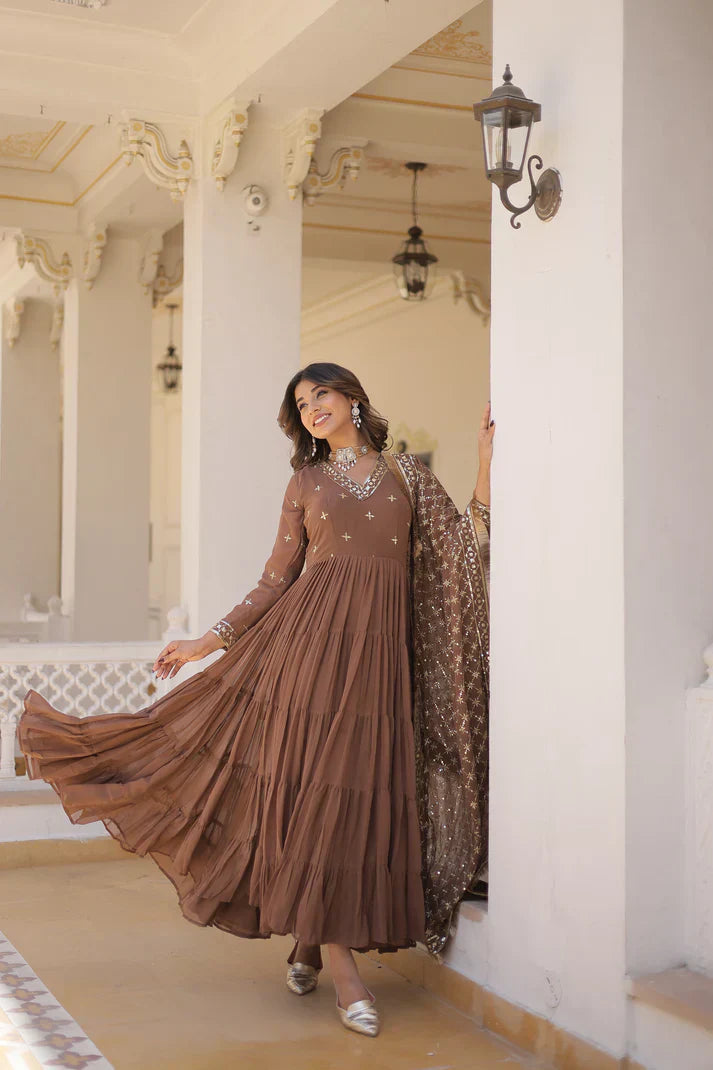 PREMIUM DESIGNER GOWN WITH DUPATTA