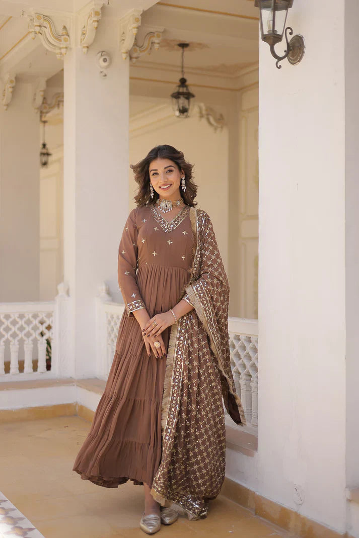 PREMIUM DESIGNER GOWN WITH DUPATTA