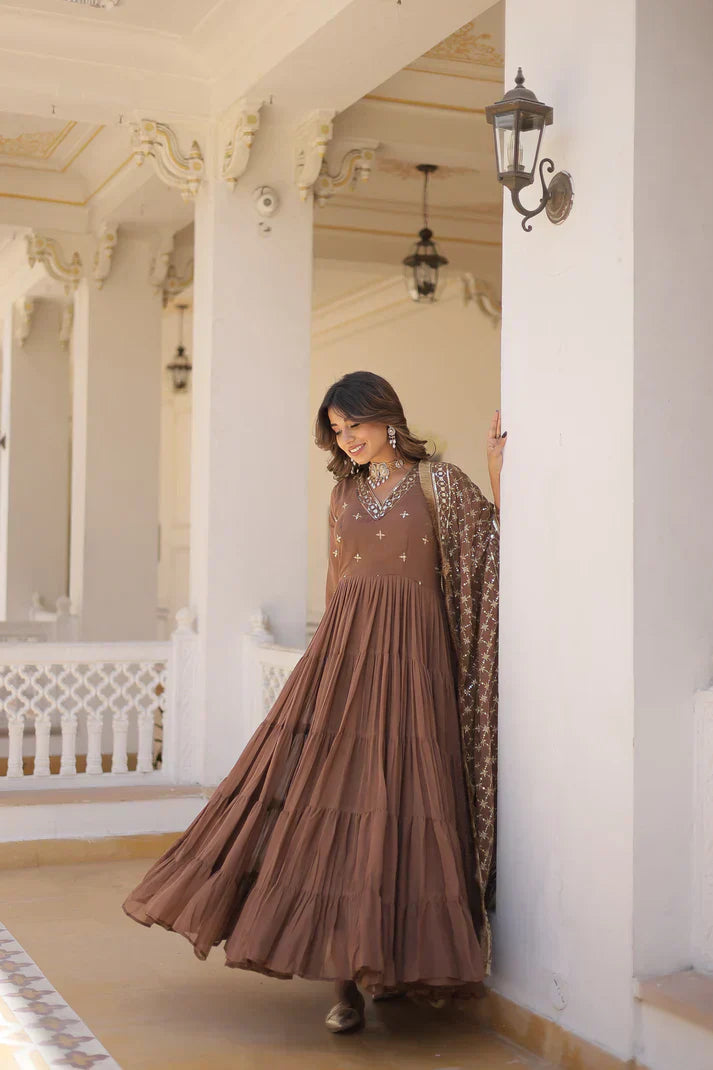 PREMIUM DESIGNER GOWN WITH DUPATTA