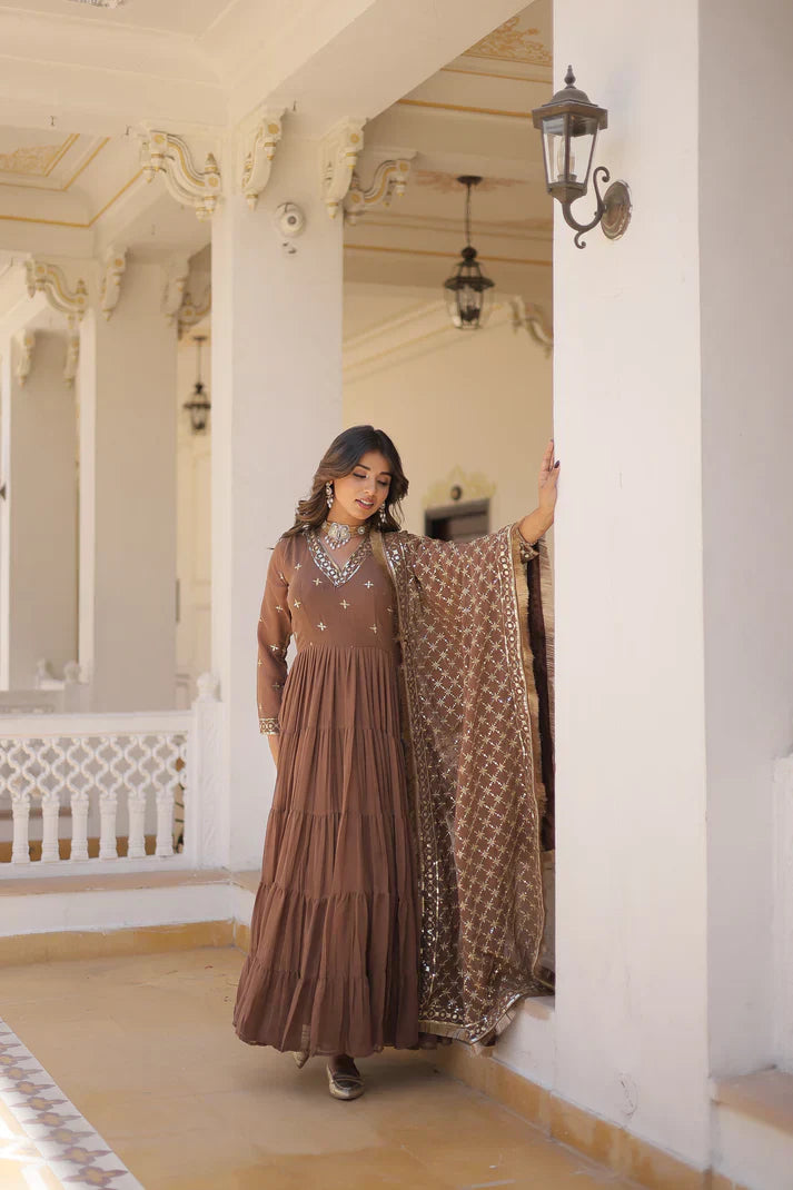 PREMIUM DESIGNER GOWN WITH DUPATTA