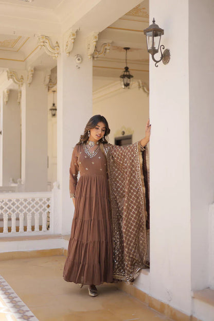 PREMIUM DESIGNER GOWN WITH DUPATTA