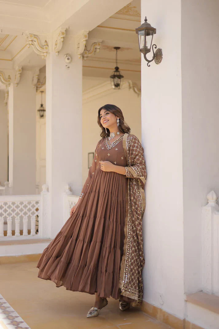 PREMIUM DESIGNER GOWN WITH DUPATTA