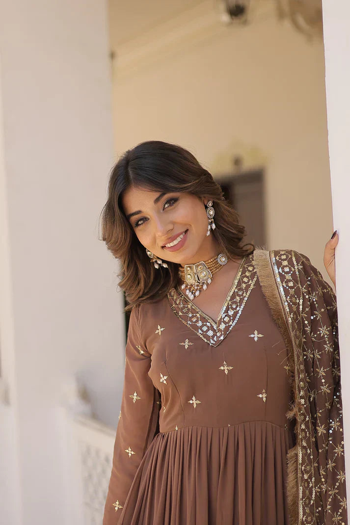 PREMIUM DESIGNER GOWN WITH DUPATTA