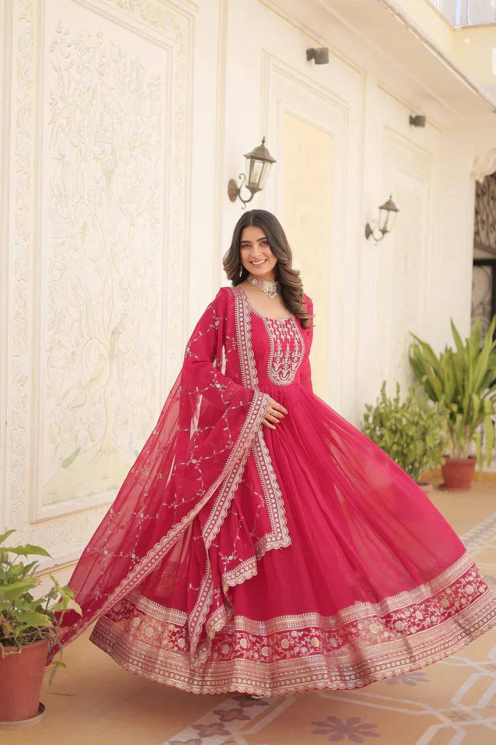 PREMIUM DESIGNER GOWN WITH DUPATTA(WD03)