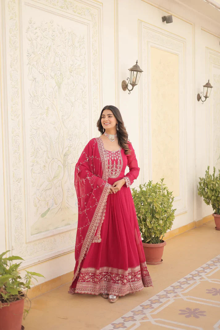 PREMIUM DESIGNER GOWN WITH DUPATTA(WD03)