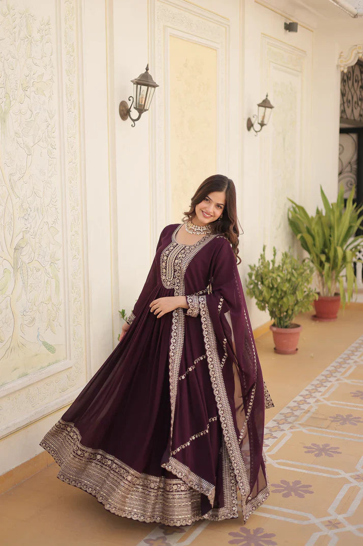 PREMIUM DESIGNER GOWN WITH DUPATTA(WD03) (01)