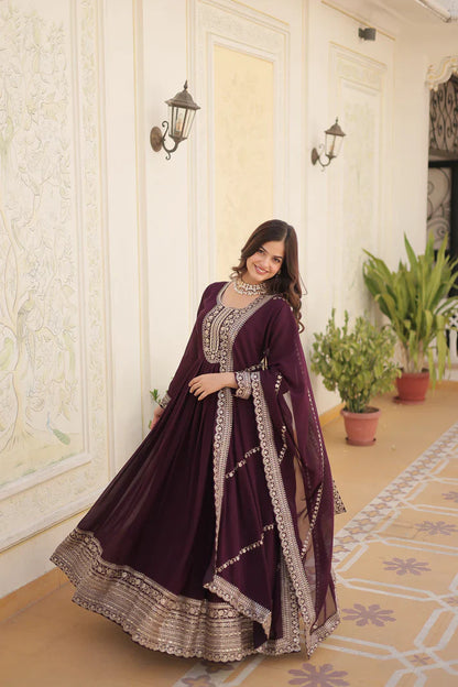 PREMIUM DESIGNER GOWN WITH DUPATTA(WD03) (01)