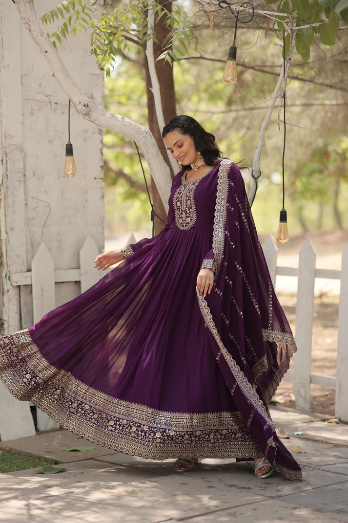 PREMIUM DESIGNER GOWN WITH DUPATTA(WD03) (03)