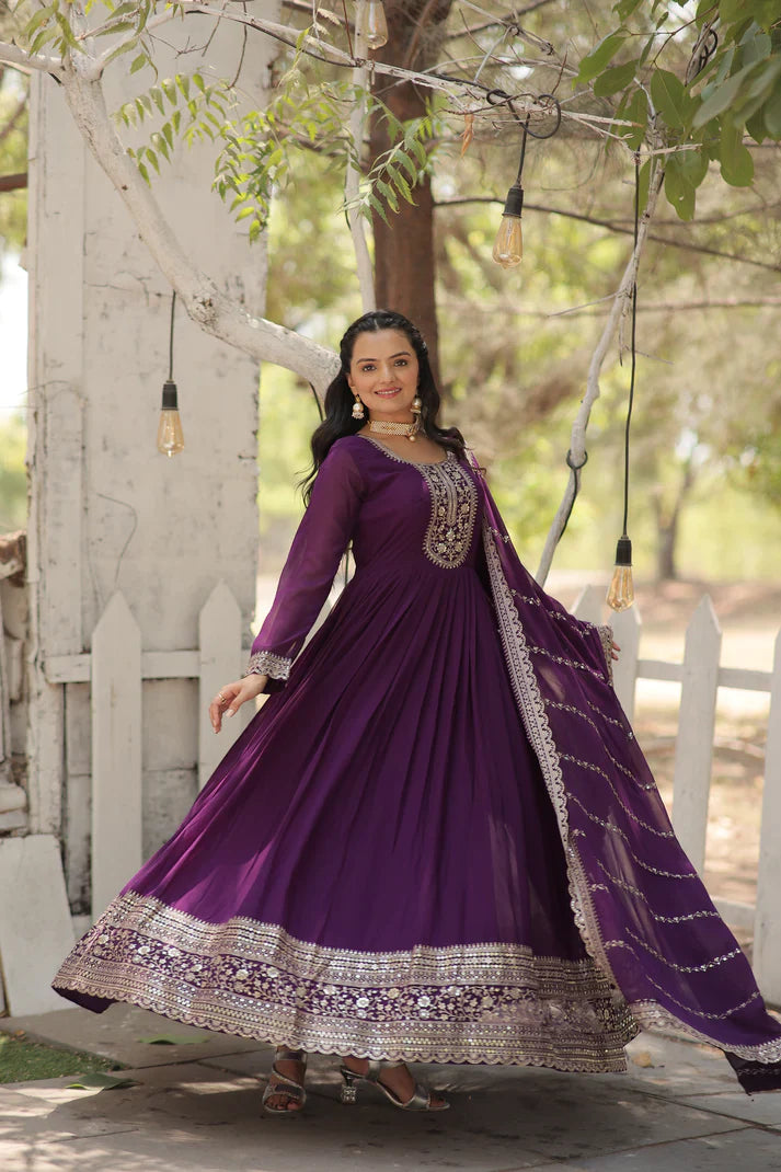 PREMIUM DESIGNER GOWN WITH DUPATTA(WD03) (03)