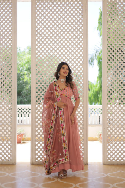 PREMIUM DESIGNER GOWN WITH DUPATTA(WARED342)