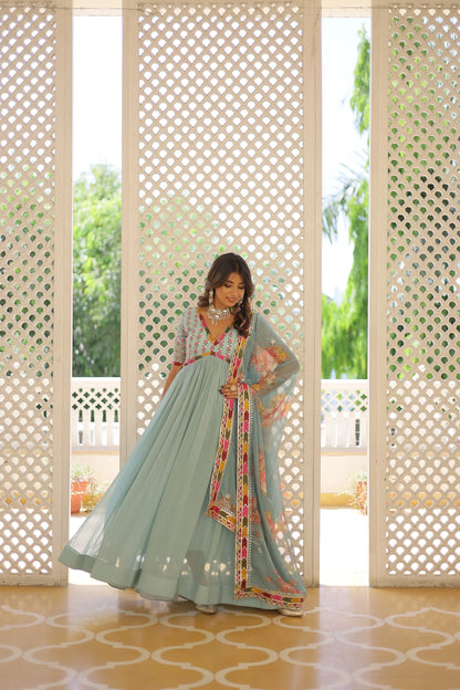 PREMIUM DESIGNER GOWN WITH DUPATTA(WARED344)