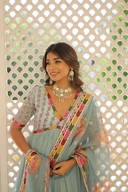 PREMIUM DESIGNER GOWN WITH DUPATTA(WARED344)