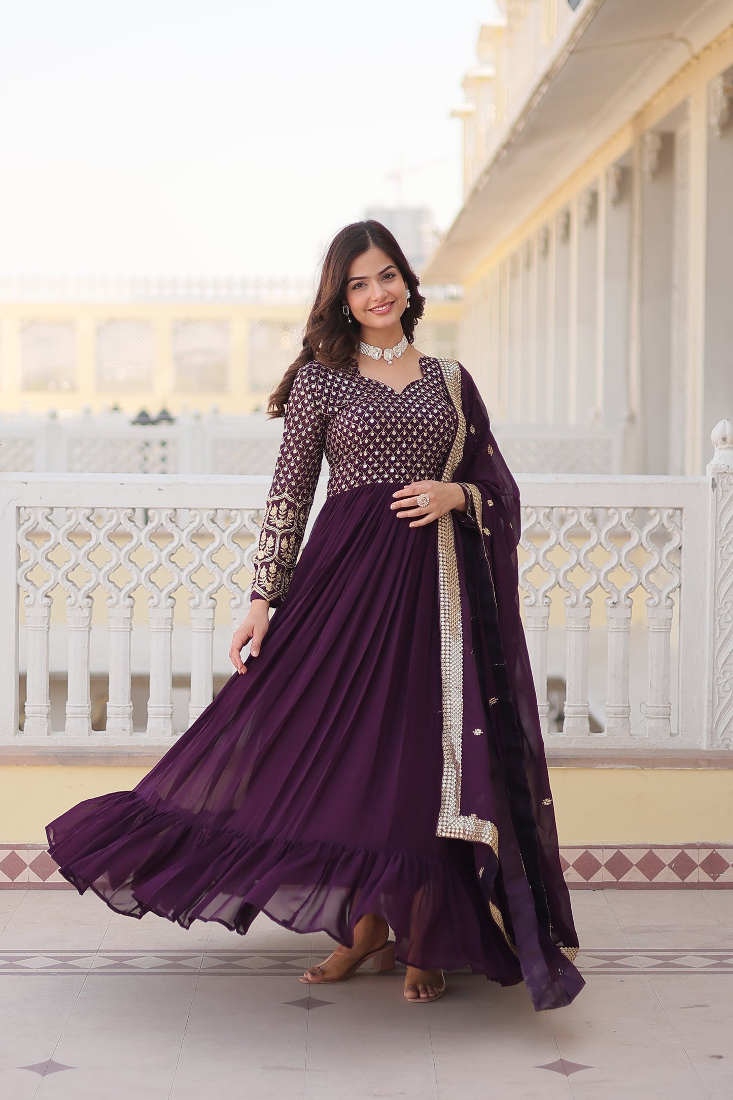 TILTON PREMIUM DESIGNER GOWN WITH DUPATTA