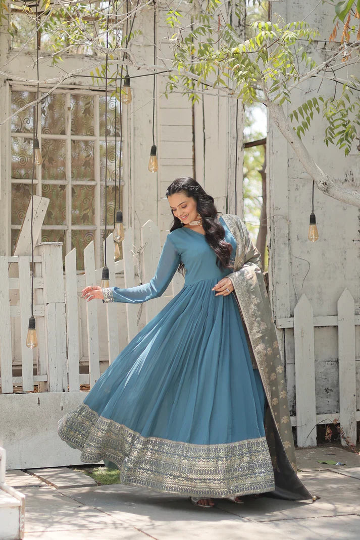 PREMIUM DESIGNER GOWN WITH DUPATTA