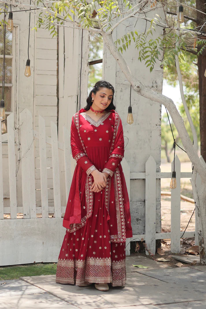 PREMIUM DESIGNER GOWN WITH DUPATTA(WD156)