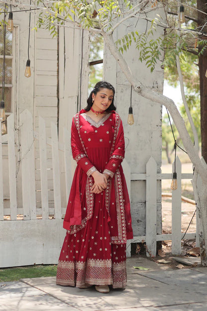 PREMIUM DESIGNER GOWN WITH DUPATTA(WD156)