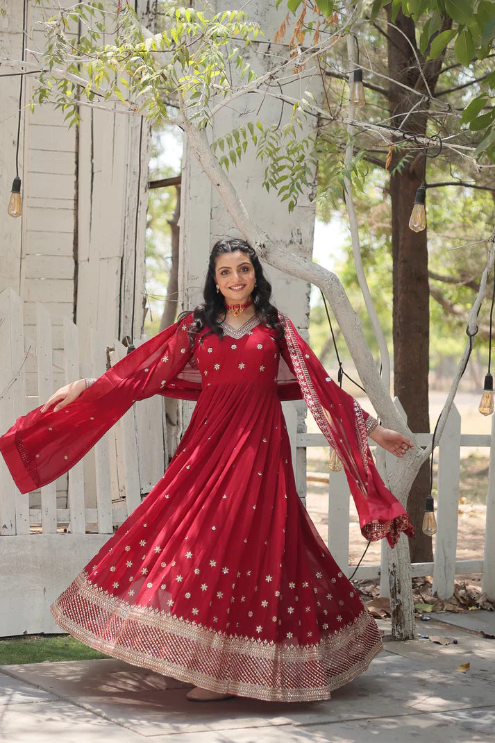 PREMIUM DESIGNER GOWN WITH DUPATTA(WD156)