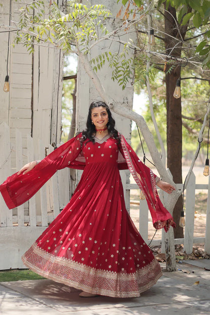 PREMIUM DESIGNER GOWN WITH DUPATTA(WD156)