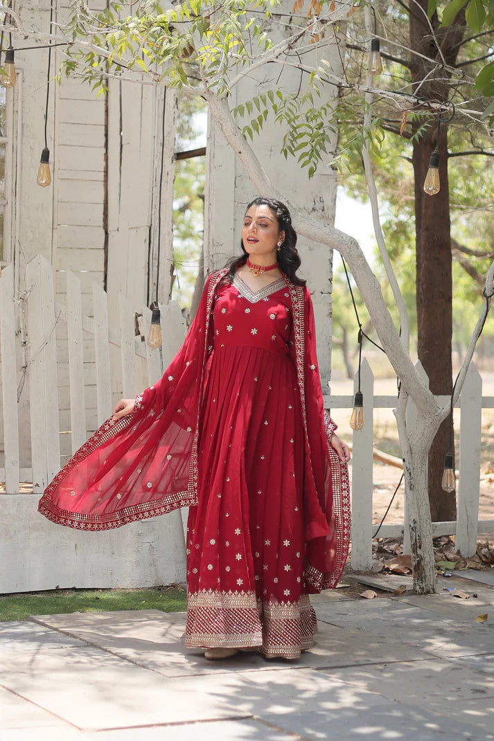 PREMIUM DESIGNER GOWN WITH DUPATTA(WD156)