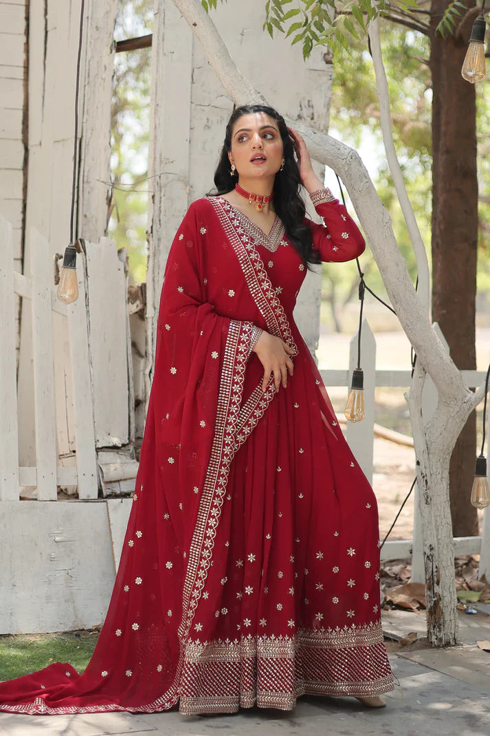 PREMIUM DESIGNER GOWN WITH DUPATTA(WD156)