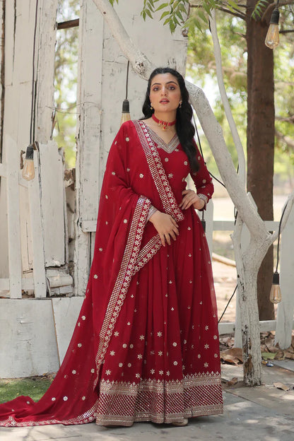 PREMIUM DESIGNER GOWN WITH DUPATTA(WD156)