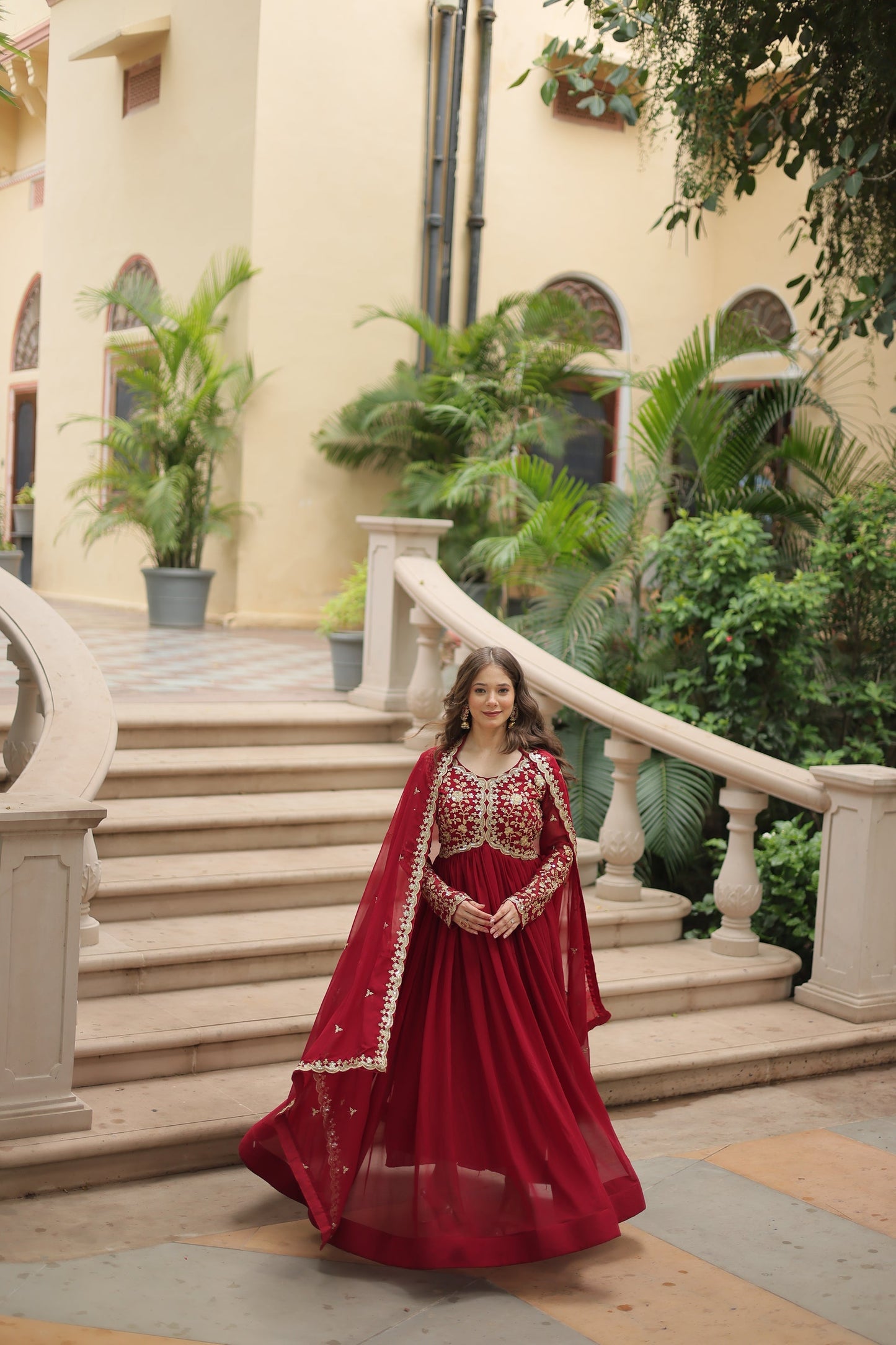 FESTIVAL SPECIAL SEQUINS EMBROIDERES GOWN WITH DUPATTA (WDN07)